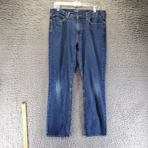 Old Navy Jeans Mens 38X32 Blue Straight Fit Denim Classic Comfortable - Picture 1 of 11